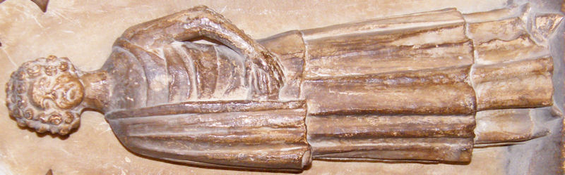 Warwick - St Mary Thomas Beauchamp 1369 and wife Katherine mortimer 1369 weeper  Female